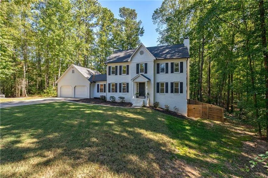 Come see the best of both worlds with this stunning two-story traditional home featuring a modern renovation! With hardwood floors throughout the entire home, the open kitchen consisting of walk-in pantry, stainless steel appliances and eat-in breakfast room flows into the spacious living room, offering a view of the private fenced-in backyard and deck perfect for entertaining. A perfect main-level office for added convenience is off of the kitchen. Upstairs, you'll find three bedrooms, including a spacious primary suite with a luxurious spa-like bathroom. The fully finished basement includes two versatile rooms ideal for guests, a gym, or whatever you envision. Additional upgrades consist of a new HVAC system, new water heater, whole-house water filtration system, and a newer roof. Situated in a peaceful cul-de-sac within a newly updated swim and tennis/pickleball community, this home is a must-see!