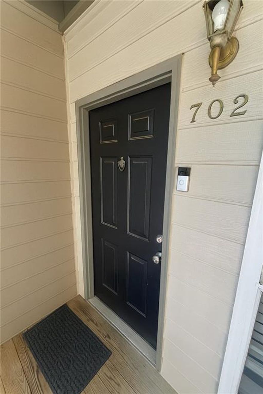 Awesome condo in Smyrna’s Mill Pond. Light-filled living/dining on durable laminate; tile in kitchen. Stainless-steel appliances and good prep/storage space. Split-bedroom layout: spacious primary suite with full tub/shower bath; second bedroom + full hall bath for guests/office. In-unit laundry. Tranquil setting with scenic views of trees/pond/greenspace and easy access to schools, parks, shopping, dining, and public transit. HOA $384/mo. Move-in ready in a well-kept community—schedule your showing.