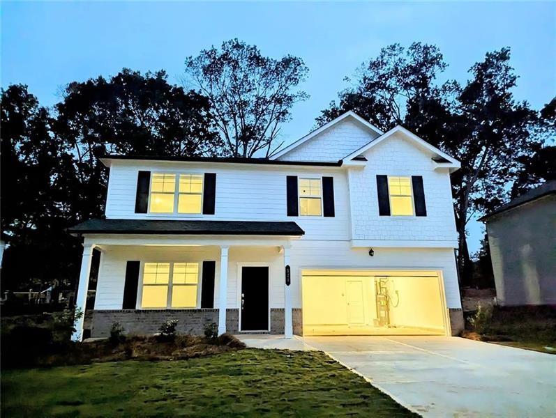 Be the first to move into a BRAND NEW 4 beds and 3.5 bath luxury home IN A LAKE Community Buice Lake. The main level with 9-foot ceilings, Enjoy your open kitchen design with an over-sized island, ample counter space, stainless steel appliances, along with a walk-in pantry and flows to a large dining area and family room for easy entertaining, along with a flex space that can function as a home office, depending on the homeowner's needs. The spacious owner's suite includes a beautifully-appointed master bath and an extra-large walk-in closet and 3 secondary bedrooms surrounding a versatile loft, one with a private bathroom. The full laundry room is conveniently located upstairs. Huge Backyard for entertaining area! The community is located in between 575 and 75 in Acworth. Close proximity to shopping, schools, colleges, hospitals and dining venues as well as excellent recreational sites. You are only minutes away from Downtown Woodstock, shopping, restaurants and the Atlanta Outlet Shops. Photos are for illustrative purposes only.
