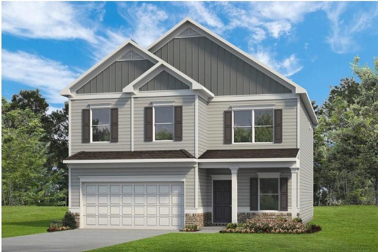 Move in Ready November! The Harrington in Allen Manor built by Smith Douglas Homes. This delightful two-story home has space for everyone! With four bedroom and two and one half baths, this inviting home has an open floorplan and separate formal dining room. The kitchen has a casual dining area for less formal gatherings. Owner's love the large center island, tile backsplash, upgraded cabinets, pantry and mud room with a walk-in storage closet. A spacious family room with a sleek linear fireplace adds warmth and comfort to this home. Patio can be accessed from the family room. Fantastic oversized primary suite with a tray ceiling on the second-story, large enough to accommodate a sitting area. Primary bath with tiled shower and access to the laundry room from primary bedroom! This is a true retreat after a long day! Three additional bedrooms and laundry room complete this level. Pictures representative of plan not of actual home. Both stories have Smith Douglas Homes signature 9ft ceiling heights on both levels. Seller incentives with use of preferred lender.
