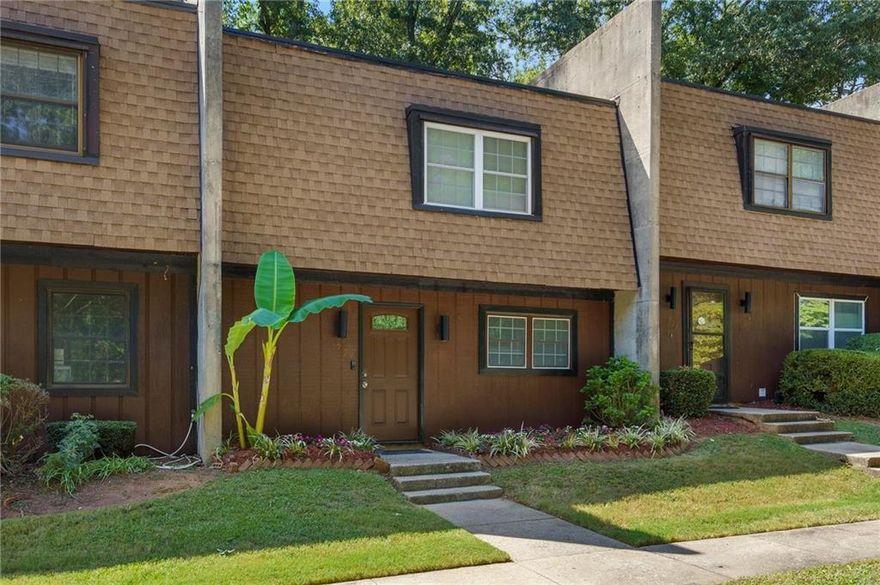 The Location you are looking for! Close to Marietta Square, Kennesaw State University, Life University highways and entertainment. Perfect as an investment property or fist home. Truly a gem that has been perfectly maintained. Property boast tons of upgrades! Newer roof , HVAC, Paint. Very spacious as well. Not to mention includes a jacuzzi and sunroom. you do not want to miss out on this one! Convenient one step entry no stairs and parking right in front of the home. The space was recently beautifully updated with lovely flooring throughout offering a modern living space with a cozy open living room. No Rental Restrictions.