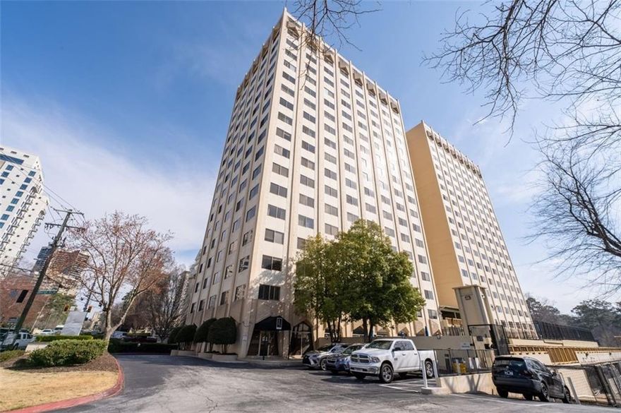 Prime Location, walking distance to all of what Luxury Buckhead living has to offer. You'll be drawn to the breathtaking views and the condo's open atmosphere. Best of all, the HOA covers ALL utilities: gas, water, electricity, pest control and trash along with amenities like 24-hour concierge service for convenience and security. Hassle-free living experience, with no need to manage monthly utility bills. The condo is move-in ready with a generous walk-in closet and a build-in foldable queen sized bed frame. Premium deeded parking spot and the largest storage rooms available. A host of amenities, newly updated pool decking, conference room, fitness center, security cameras, club rooms, secured gated underground parking and a dog walk area.  FHA & VA approved! Minutes from Atlanta’s best restaurants, shopping centers, piedmont park, beltline, and so much more! Don’t miss this opportunity to own a piece of prime real estate at Parklane on Peachtree! Seller is contributing $5,000 towards closing cost or buydown buyer rate.
