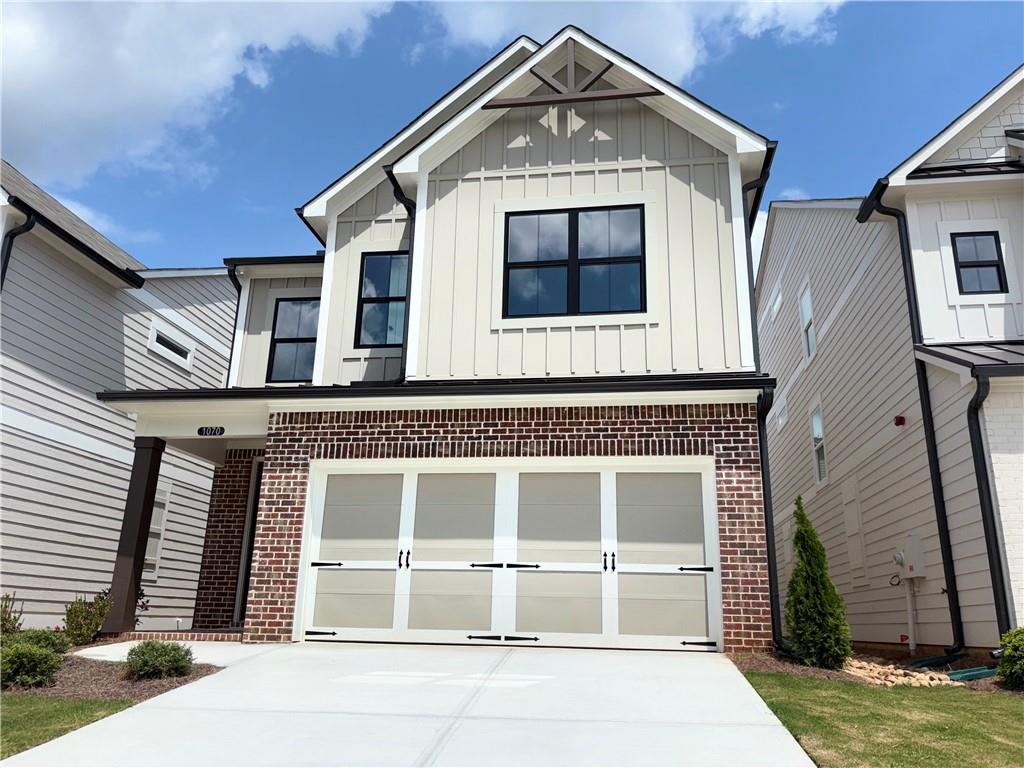 Located in the Historic City of Marietta GA. Just minutes from vibrant downtown, this new construction home offers a range of high-end upgraded features included in the finishes. Thoughtfully designed with large windows that embrace natural light, this home creates a bright, open atmosphere and a more resilient, energy- efficient living space. Enjoy luxury plank flooring, soaring 9-foot ceilings, and tall 8- foot doors throughout the main level. The gourmet kitchen features upgraded countertops, along with soft close cabinets doors and drawers for a refined finish. As an added convenience, the HOA includes lawn maintenance --Giving you more time to enjoy your beautiful new home and its surroundings. FHA 3.99% 5/1 ARM Promotion on this home using our preferred lender.