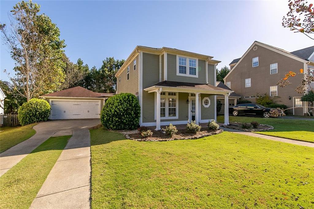 Local Owner Managed Property*2 Year Lease*Small Dog Is Fine, No Cats*Minimum Credit Score 640*Income to Be at Least 3 Times the Monthly Rent*Relax On the Columned Front Porch Or On The Covered Back Patio*Private, Fenced Backyard*Open Kitchen Features Granite, TIled Backsplash, Refrig, Micro, Gas Cooktop, Stained Cabs & Drawers, Dining Area & Views Family Room Accented with Fireplace/Gas Logs*Separate Formal Dining Room Easily Converts To 2nd Living Area or Study*Master Features Bath w/ Soak Tub & Separate Shower*Jack-n-Jill 2ndry Bedrooms*Garage Has Shelving For Add'l Storage*