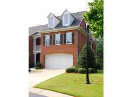 Stroll to historic Roswell village from charming gated Wieland comm. 2BR/2.5BA all brick. Has amazing space/light & local. Hdwds main, gourmet kit, brk rm, dr. vaulted grt rm w/pretty built-ins, gas fplc, 2 spacious bdrms up + loft. Full daylight bsmt, corner, side yd, 3 balconies, lease considered.