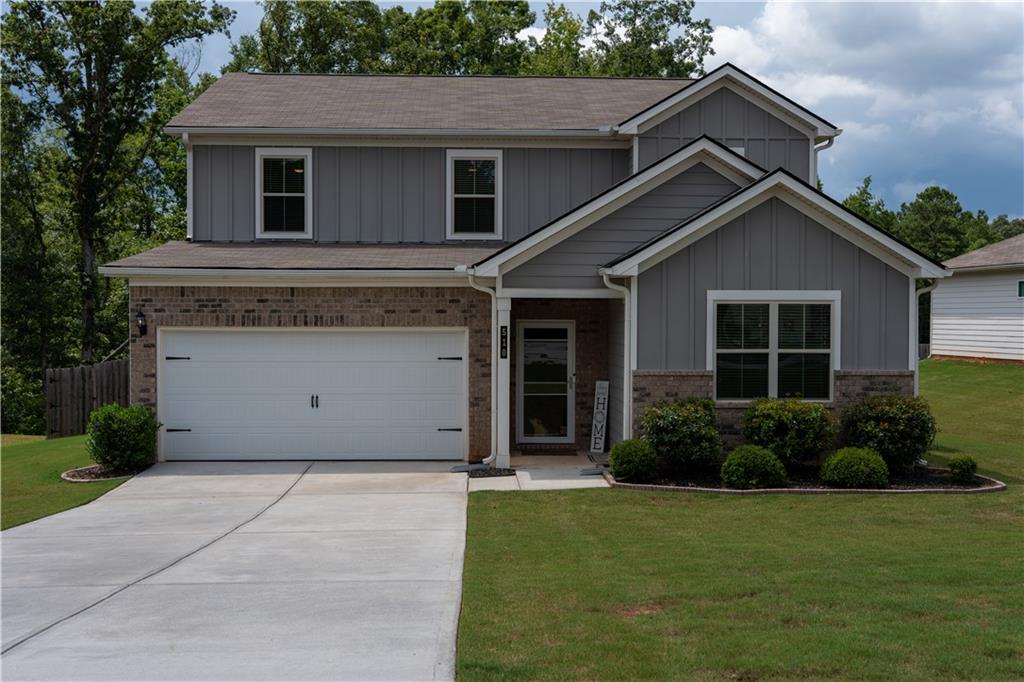 Seller is Extremely Motivated - Bring All Offers! Welcome to 510 Curry Ridge Court, a stunning 5-bedroom, 3-bathroom home offering 2,659 square feet of thoughtfully designed space, built in 2020 with comfort and style in mind. Step into a bright, open-concept layout featuring a spacious living and dining area, a chef-ready kitchen with granite countertops, 36" white cabinetry, and smart home features for modern living. Entertain with ease in the fully enclosed patio, fenced backyard, or enjoy bug-free breezes with the sliding screen garage door and sleek epoxy-coated garage floor. With five versatile bedrooms, you can create the perfect home theater, office, gym, guest room-or simply enjoy the extra space for storage and hobbies. Located in the desirable Laurel Creek community, you're minutes from Tanger Outlets, The Brickery, Old Bradley's Tavern, and just a short drive to the charm of McDonough Square. This move-in ready home is priced to sell and packed with value. The seller is ready to make a deal-don't miss your chance to own one of the best buys in Locust Grove!