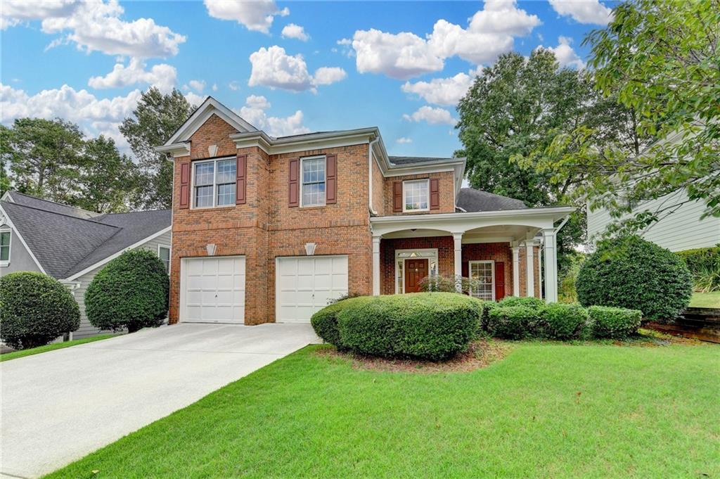 PRICED FOR QUICK, AS-IS SALE. This is a great opportunity to get into this sought after community! Attractive 2 story with wrap-around front porch, 3 bedrooms and 2.5 baths. Oversized master with sitting area and large walk-in closet. Master retreat bathroom offers double vanities, separate shower and whirlpool tub! Bonus room upstairs for home office, gorgeous living room and adjoining dining room, kitchen with solid surface countertops, gas range cook top, dishwasher all stainless-steel appliances. kitchen overlooks family room and fireplace for holidays and entertaining. Backyard oasis with deck for relaxing. All appliances remain with property even washer and dryer. This is a swim/tennis community with HOA. All this with easy access to PIB, 141, 285, Atlanta, and all that the fabulous City of Peachtree Corners has to offer!