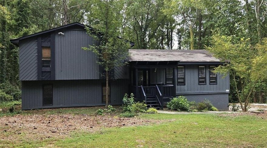 Exceptional opportunity for this charming 4 bedroom, 3 bathroom, split-level home with plenty of room for your enjoyment. Just needs some cosmetic love. Open floorplan with Formal dining and living room. The kitchen was updated a few years ago and is perfect for entertainment. Large family room off the kitchen with fireplace. The primary bath has been updated. The hall bath has a jetted garden tub. The shower in the lower level is a walk-in style shower. The lower-level game room has sliding glass doors to the backyard. The garage and laundry room are on the lowest level with side entry garage doors. This functional home is perfect for multi-generational families or guests seeking privacy. Close to Mountain View Aquatic Center, shopping, restaurants and much more. Optional Swim/tennis/playground located in the back of the neighborhood.