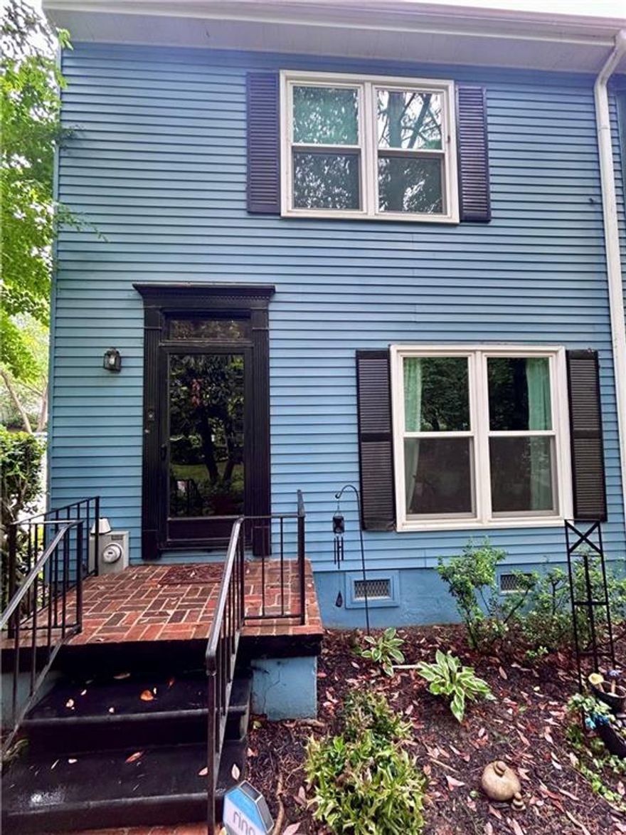 Want to be close to Marietta Square? This is a must see Unit at
Queensbourough Square Town homes. Wonderful end unit close to the pool
with three bedrooms and two full baths. This townhome has lots of
character with arched doorways and a a touch of vintage flare. Hardwood
floors through out, Separate dinning room overlooking the creek and
beautiful landscaping. Kitchen has a a beautiful custom made built in bar!
Family room with hardwoods and electric fireplace and overlooks a private
fenced courtyard with a brick patio. Upstairs has three good sized bedrooms
and laundry room. Two car garage .The community has beautiful brick
walking paths,two little bridges, two clubhouses, swimming pool and tennis
court. So close to Laurel Park, Kennesaw Mountain. Marietta Square,
shopping and restaurants. New windows through out 2023, new shutters,
Crawl space encapsulated, air ducts and dryer vents cleaned, custom bar,
new garage door springs, new dishwasher, Refrigerator & stackable washer
and dryer included. Transferrable home warranty with American Home Shield.
