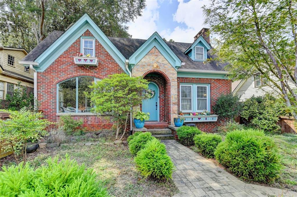 This adorable and well-maintained Tudor brick home has 3 bedrooms, 4 bathrooms and is located within the Winnona Park Neighborhood which is centrally located with easy access to all City of Decatur Public Schools. The home was recently fully renovated to add modern convenience while highlighting its original charm with elegant archways, interior stained-glass windows, and a cozy fireplace. The open kitchen plan offers a cute built in breakfast nook, countertop seating, formal dining area, ample cabinet storage and access to a private back deck, large fenced backyard and spacious storage shed. The ground floor offers a sunroom attached to a large home office with built in cabinets, fiber-internet equipped (AT&T), a guest powder room, as well as the master bedroom suite with 3 rooms including a full bathroom and large closet. A washer and dryer are included, ensuring laundry needs are easily met. Upstairs features a cozy den with attached powder room, a full bath and 2 unique bedrooms. The home is across the street from Talley Street Upper Elementary school and walkable distance to the middle and high schools, transit, greenways, parks, and both City of Decatur and Oakhurst Square. Available now, owner pays for garbage, tenants responsible for electric, gas, water, and yard care. No pets allowed, unless approved by owner. Don't miss this opportunity to lease a unique home in an ideal location!