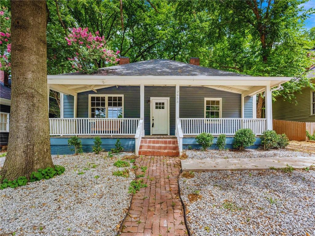 || NEW KITCHEN CABINETS, COUNTERTOPS & STAINLESS STEEL APPLIANCES || || NEW LVP FLOORING || || BRIGHT OPEN LAYOUT || || EASY ACCESS TO WHITTIER MILL PARK & CHATTAHOOCHEE TRAILS || || NO HOA & NO RENT RESTRICTIONS ||
** What You'll See **
From the moment you arrive, the TWO FRONT DOORS hint at the home’s unique story—originally built for mill workers, these residences were designed to host two families under one roof. Step inside and you'll be greeted by NEW LVP FLOORING, a BRIGHT OPEN LAYOUT, and FRESHLY PAINTED INTERIOR SPACES that complement the character of this CHARMING HISTORIC HOME. The NEWLY RENOVATED KITCHEN features sleek STAINLESS STEEL APPLIANCES, UPDATED CABINETRY, and MODERN COUNTERTOPS that offer both function and flair. Outside, the FRESHLY PAINTED EXTERIOR adds timeless curb appeal while whispering of the past in this HISTORIC WHITTIER MILL VILLAGE.
** What You'll Hear **
In this QUIET, PRIVATE NEIGHBORHOOD, the gentle rustle of the trees and birdsong from nearby WHITTIER MILL PARK replace the noise of the city. You might hear laughter echo from the park’s playground or footsteps along the CHATTAHOOCHEE RIVER TRAILS, but otherwise—serenity reigns. The peace and stillness invite you to breathe a little deeper and listen to your own thoughts again.
** What You'll Feel **
As you enter, you’ll feel the comfort of a WELL-MAINTAINED HOME wrapped in history. The temperature stays just right, thanks to MODERN UPDATES beneath its vintage bones. The OPEN LAYOUT encourages connection, yet every corner offers a cozy sense of privacy. This is a space that feels intentional, welcoming, and calm—a true retreat that brings emotional ease.
** What You'll Experience **
This is a lifestyle that blends the past with the present—historic charm and modern convenience. With NO HOA and NO RENTAL RESTRICTIONS, you’ll enjoy FREEDOM AND FLEXIBILITY as an owner or investor. Your weekends can be spent strolling through WHITTIER MILL PARK, grabbing coffee at a boutique café, or catching sunsets over the river.