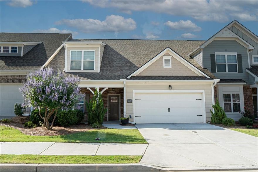 Welcome to Easy, Elegant Living in Gladstone Landing – a Premier 55+ Active Adult Community! Step into the lifestyle you’ve been dreaming of with this beautifully maintained townhome offering the perfect balance of style, comfort, and low-maintenance living. Nestled in the sought-after Gladstone Landing neighborhood, this thoughtfully designed residence showcases an open-concept layout that lives large while still offering cozy, welcoming charm. Featuring 2 generously sized bedrooms, 2.5 baths, and an expansive upstairs loft, this home offers flexibility for a variety of living arrangements. Whether you're entertaining guests, hosting family, or just enjoying quiet time, the layout adapts to your needs. The owner’s suite is conveniently located on the main level, creating a true retreat with its spacious walk-in closet and spa-inspired en-suite bathroom. Indulge in the comfort of a double vanity, relaxing soaking tub, and a fully tiled walk-in shower—all designed with luxury and ease of access in mind. The main living area features soaring 9-foot ceilings that enhance the sense of space and light. The heart of the home is a modern kitchen boasting 42-inch cabinetry with elegant crown molding, gleaming granite countertops, stainless steel appliances, and a breakfast bar perfect for casual dining or entertaining. The kitchen seamlessly flows into a sun-drenched family room complete with a gas fireplace—an ideal spot for cozy evenings or lively gatherings. Upstairs, a spacious loft area provides endless possibilities—home office, media room, craft space, or guest suite. An enormous walk-in attic adds exceptional storage for seasonal items, hobbies, or travel gear. Outside, enjoy the private, fenced-in backyard with a covered patio, perfect for morning coffee or afternoon relaxation. With HOA-covered lawn care and exterior maintenance, your weekends are free to explore, relax, or spend time with neighbors in this vibrant, friendly 55+ community. Gladstone Landing offers an unbeatable location—just minutes from top-tier shopping, dining, healthcare, and recreational amenities, including golf at nearby Summit Chase Country Club. With easy access to everything you need and a peaceful community atmosphere, it’s easy to see why this is one of the most desirable active adult communities in the area. Don't miss your chance to embrace stress-free living in style. Call today to schedule your private showing and make this beautiful townhome your next chapter!