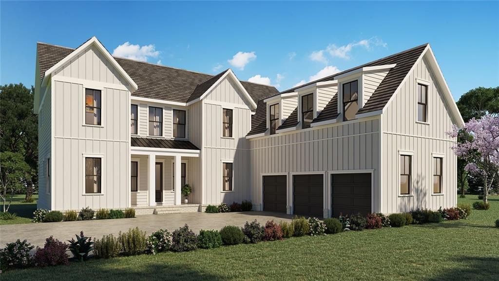 Davidson Homes, Alston plan featuring a stunning open concept from the kitchen to dining and great room, great for entertaining. Main-level features 10 ft ceilings and 8ft doors, a coffered ceiling, gas fireplace with built-ins and a private work from home office. The gourmet kitchen will not disappoint featuring 36" Kitchen Aid gas cooktop, double ovens, built-in refrigerator, quartz counter tops, soft close drawers & doors, farmhouse sink with a custom walk-in pantry system. Main-level highlight, slider doors open to a cozy covered patio with gas fireplace for extending your entertainment space. Upstairs enjoy 4 spacious bedrooms with private baths and all rooms feature a walk-in closet. The owner's large bedroom suite flows right into your designer owners bath and HUGE walk in closet system. Large bonus room upstairs is a plus. You will not run out of space in this home! This is a private, well maintained community with an amazing East Cobb location including swim/tennis amenities. Limited new construction opportunity by Davidson Homes in the highly rated Lassiter school district. Preferred lender incentive of $20,000 closing cost by using Davidson Homes Mortgage!!!! Final opportunity for Tanglewood North. Home is ready to close please call or text listing agent for an appointment!
Attached photos may include upgrades and non-standard features and are for illustrations purposes only. They may not be an exact representation of the home. Actual home will vary due to designer selections, option upgrades and site plan layouts.
