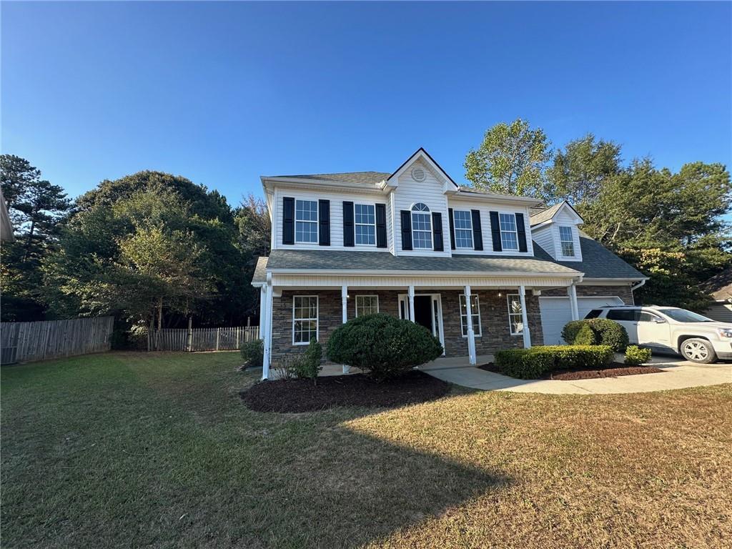 Nicely remodeled 2-story home nestled in a cul-de-sac in the quiet Indian Shoals community. No HOA! This delightful 4 bedroom 2.5 bathroom home features several updates including new flooring throughout, new light fixtures, fresh paint inside and out, updated kitchens and bathrooms with new stainless steel appliances and granite countertops. It features an expansive master suite with beautiful tray ceiling and large bathroom with double vanity and whirlpool tub. Enjoy your privacy in the large fenced backyard. Make this your home today!