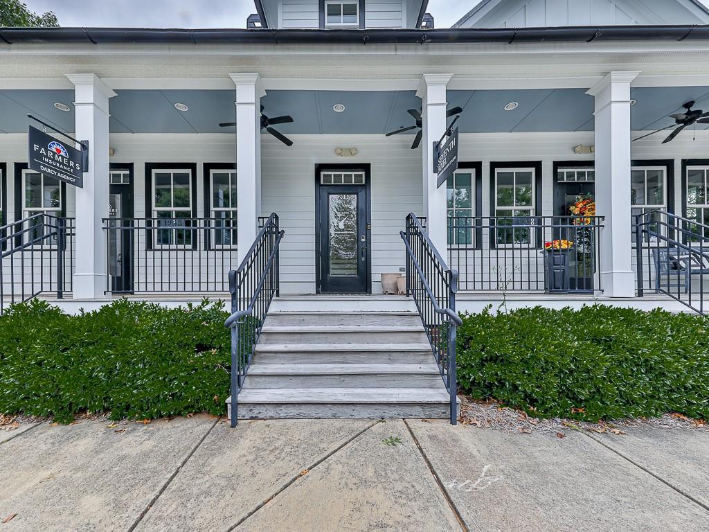 FOR LEASE ONLY! Approximately 850 SF office space on 2nd Floor of the "1938 House" located immediately next to the City of Alpharetta Court House in historic Crabapple area. Landlord managed and includes water with monthly rent. Handicap parking with ramp. Two large offices with additional bonus areas in each, ADA compliant bathroom, mini-kitchen and waiting area with water fountains. Landlord will allow for tenant to paint with approved colors; will allow for 1st right of refusal if other office space in building becomes available.