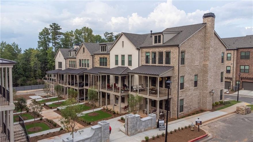ONE OF THE MOST TALKED ABOUT GORGEOUS MODELS IS NOW FOR SALE!
Luxury is in every detail with Empire’s newest community located in one of downtown Alpharetta’s most prestigious addresses. Just steps from Avalon and a quick walk from the heart of downtown, in connection with the Alpha Loop, Empire Chiswick’s four districts impart an old-world feel and reflect a regal period of classic brick architecture. With shops, restaurants, and entertainment options all at your door, Chiswick is the sweet spot between historic charm and modern living, appealing to everyone no matter what stage of life they’re in. Much like the London district it’s inspired and named after, here is where the tranquility of the suburbs meets the energy of Atlanta’s urban core. Revel in semi-private courtyards and formal gardens when you own one of these 43 luxurious English-style 3- and 4-bedroom townhomes. The Harleigh plan features amazing details with an abundance of space.  This ELEVATOR READY home opens its doors for so much creativity!  The first floor features a bedroom perfect for an office or in-law suite with a full bath. The main floor features a spacious family room with fireplace opening out to your 2nd floor covered porch overlooking the city lights of Avalon, an oversized island large enough to serve as a buffet, a chef’s kitchen with high end stainless steel appliances, 42” stained/painted cabinets featuring soft close doors/drawers, walk in pantry that’s alongside the butler’s pantry, the dining room is perfect for your oversized dining table, and a tech area perfect for your drop off station. The 3rd floor features a generous Primary Suite with a large walk in custom designed closet, a spacious bathroom with luxury tiles, large walk in shower with bench and a lavish soaking tub. There is a laundry room and 2 secondary bedrooms that share a full bath.  THIS HOME IS MOVE IN READY.  This community is SHOWN BY AN EXCLUSIVE APPOINTMENT ONLY.  CALL TODAY TO SCHEDULE AN APPOINTMENT TO SEE THIS BEAUTIFULLY APPOINTED MODEL HOME!