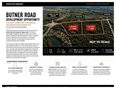 Vacant Land For Sale - 4523 Butner Road<br/> Atlanta, GA 30349