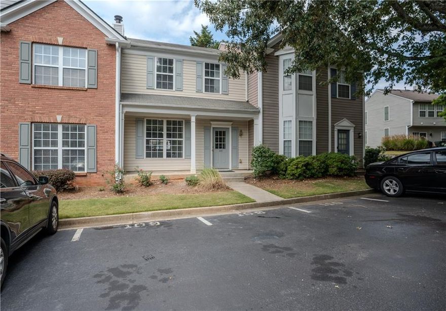 Welcome to this beautifully maintained 2-bedroom, 2.5-bath townhome located in a highly sought-after Alpharetta/Johns Creek Area. The open-concept main level features gleaming LVP floors and great natural light. The spacious upgraded kitchen has all brand new stainless steel appliances. Upstairs, the large primary suite provides a relaxing retreat with a private en suite bath. A rare find, the private, fenced-in backyard with low-maintenance turf is perfect for entertaining or unwinding. With no rental restrictions, this is an excellent opportunity for investors and primary residents alike. Enjoy the low-maintenance lifestyle and benefit from top-rated schools. Close to excellent dining, shopping, and parks.