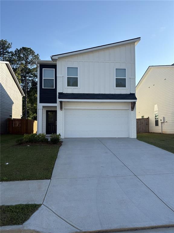 Just over one year old but shows like brand new, you do not want to miss this one. Welcome to the Cecil Plan, a modern, two-story home that perfectly blends contemporary style with functional living space. This beautifully designed residence features 3 spacious bedrooms, 2 full bathrooms, spacious sit in kitchen with view to the family room, and a convenient main-level bath-ideal for entertaining or everyday living. This smart home features keyless entry and LED mirrors in the owner's suite, equipped with defrost and Bluetooth capabilities, as well as a prewired outlet in the garage for your electric vehicle. You'll love the open layout, sleek finishes, and thoughtful design touches throughout. Also offering a covered patio and the 2-car garage and generous storage solutions add to the home's appeal, making it a perfect fit for growing families, first-time buyers, or those looking to downsize without compromise. Located in Stonewall Station, a thoughtfully planned community in the heart of Union City, GA, this home offers the perfect combination of modern convenience and small-town charm. Enjoy high-quality features and finishes included at no extra cost, all within easy reach of downtown Atlanta. Come experience where style meets community-your new home awaits at 3307 Stonewall Lane.