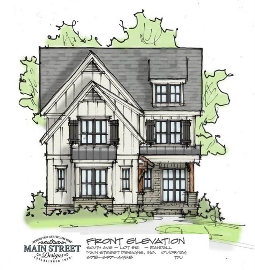 Anticipated for completion in February 2025, this luxurious new home is the epitome of modern living in historic downtown Marietta. Perfectly situated near upscale dining, chic wine bars, boutique shopping, and year-round seasonal festivals, this property offers the best of city living with a charming suburban feel. Boasting 4 spacious bedrooms, 3 full baths, a large flex room that could serve as a 5th bedroom, and dedicated office space, this home is designed with functionality and style in mind. The gourmet kitchen is truly the heart of the home, featuring top-of-the-line appliances such as a Sub-Zero refrigerator, Wolf gas range, Bosch dishwasher, and a Sharp microwave in addition to stone countertops and custom soft-close inlaid door cabinetry. Entertain effortlessly with a dedicated wet bar complete with a built-in beverage refrigerator and a large prep island with open views to the family room featuring a gorgeous fireplace, eat-in kitchen, and outdoor covered patio. Beautiful 5" plank, site-finished hardwoods run throughout both the main level and upstairs. The primary bedroom suite is a sanctuary of its own, offering abundant natural light, an oversized spa-like bathroom with a dual vanity, a free-standing soaking tub, a frameless glass shower, vaulted ceilings and a spacious walk-in closet with direct access to the laundry room for added convenience. On the main level, you'll find a guest bedroom perfect for visitors, while upstairs are two additional bedrooms and a bonus room ideal for a media room, playroom or an additional bedroom. Enjoy the outdoors year-round on the covered back patio with a large fireplace. Built with exceptional attention to detail, this home features a 30-year architectural roof, a tankless hot water heater, spray foam insulation, and rounded wall corners, ensuring both beauty and efficiency. Don't miss your chance to own this high-end masterpiece - schedule a tour today before it's too late!