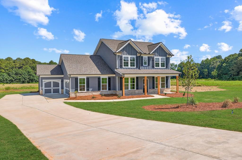 The Lakehurst plan built by My Home Communities. Contact us TODAY to learn about our Rates Starting as Low as 1.99%* PLUS $10,000 towards closing costs with use of Seller's Preferred Lender! This Home is Move-In Ready! Enjoy 2.034 ACRES with a 3 car side entry garage. Quartz Countertops and Upgraded Flooring throughout, Gourmet Kitchen and Designer Primary Bath Suite, Craftsman Trim Work and Crown Molding, Luxury Lighting and Plumbing Accents, your home will have it all. Agents and buyers are welcome to tour our decorated model home. *Virtual tour is an example of the floor plan and not of the actual listing* *Quick Move-In Available!*