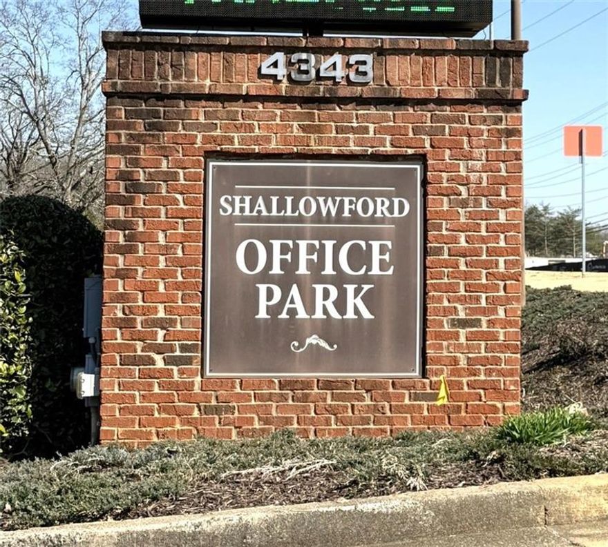 Convenient Location for your small business office! Reception (~12x10), Two Offices (~12x14 & 12x16) and one LARGE conference/office (~12x24'). Owner says it is roughly 1,000sf total. Perfect for any small professional office - psychologist, engineer, accountant, attorney, real estate, sales, tutor, branch office - you get the idea. Are you working from home and have too many distractions? - this could be the perfect solution! Competitively priced, ready for immediate occupancy. Water is included and you split the electric and gas bills 50-50 with the upstairs chiropractor tenant - owner estimates your utility bills should run around $200 for gas and electric combined. The HVAC system is separately controlled for this unit. Well maintained office park in East Cobb with Beautiful new development across the street - East Cobb North Point Church and Luxury Townhomes. Ample restaurants and shopping are within walking distance. Come by and check it out! Easy access to Roswell/Alpharetta, Buckhead, Woodstock, Kennesaw, Marietta, GA 400 & Interstates. Ample parking! Signage above entry door is available if desired. Personal guarantee required for small businesses.