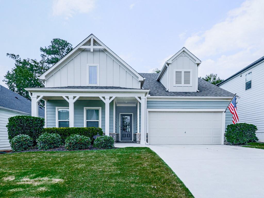 Discover Your Dream Home in Desirable Hickory Mill!
Nestled in the heart of Hickory Mill, this meticulously crafted home, built in 2018, offers the perfect blend of luxury, convenience, and tranquility. The current owner has cherished their time here and you'll soon understand why!
*Unbeatable Location & Connectivity:
Experience the best of suburban living with unparalleled access to everything you need. Situated within top-rated school districts, this home is a commuter's dream! 15 minutes to downtown Canton and Woodstock and only 20 minutes to Milton, Roswell and Alpharetta.
Everyday essentials are just a 5-minute drive away, including grocery stores, banks, diverse restaurants, doctor's offices, and fitness centers. Plus, enjoy easy access to the broader Atlanta area, with downtown just under an hour away and the airport approximately an hour's drive.
* A Serene & Secure Community! Find peace of mind in this safe and quiet neighborhood. Located right next to a police station and off any major thoroughfares, you'll enjoy minimal noise and a true sense of community. Neighbors look out for each other, offering a helping hand while respecting privacy and space. It's more than a neighborhood; it's a place where you belong.
* Custom Upgrades & Luxurious Touches! This isn't just a house; it's a home thoughtfully designed for modern living and comfort. The original owner customized the build with premium features including:
Energy Efficiency: Enjoy lower utility bills thanks to spray foam insulation and a tankless water heater.
Smart Living: Pre-wired for a surround sound system in the living room and hardwired internet in the primary bedroom, family room, and a second bedroom ensure seamless connectivity.
Year-Round Comfort: A ducted attic space helps keep the house refreshingly cool during hot summer months.
Spa-Like Retreat: The primary bedroom boasts a luxurious double shower, creating a serene escape.