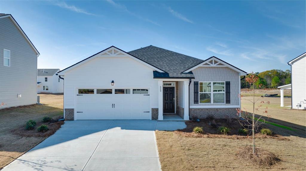 BARROW COUNTY's NEWEST PREMIERE COMMUNITY with POOL, TENNIS, PICKLE BALL, PLAYGROUND and CLUBHOUSE with gathering room with fire place and serving kitchen, WALKING TRAIL and PLAYGROUND Located 10 Minutes from FORT YARGO STATE PARK, and 25 minutes from ATHENS GA (Hollywood of The South) Preserve at Dove Creek is USDA Financing eligible. Our neighborhood is within 2.5 miles of 316 giving you easy access to the city and neighboring suburbs. You will Love this Amazing ARIA RANCH FLOOR PLAN which is a 3 bedroom 2 bath home, which offers an open concept living. Gather round the chef inspired kitchen that flows into the family room and a casual dining area where friends and family can gather. Escape to a private bedroom suite with spa-like bath, featuring huge shower and separate soaking tub. Spacious secondary bedrooms invite natural light and features plenty of closet space. Walk out to your rear covered patio and relax, enjoying the peace of your backyard! Your new home is built with an industry leading suite of smart home products that keep you connected with the people and place you value most. Photos used for illustrative purposes and do not depict actual home. ***Builder incentive up to $10,000 when using DHI Mortgage.