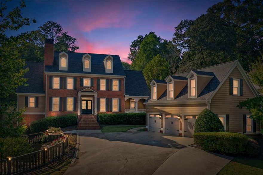 Stop the car!! This one will check all of your boxes! Traditional brick elevation + showstopper curb appeal meets luxury interior finishes on nearly an acre with a private pool in sought after Bridgemill! Listed below appraised value @ $1.2m! The grand entrance welcomes you into foyer with study to your left and formal dining room to your right. Freshly finished hardwoods, plantation shutters and modern paint colors on main! Two-story living room boasts of floor to ceiling windows, stacked stone fireplace with built-in cabinets on either side. Keeping room/eat-in kitchen with access to back deck overlooking back yard oasis featuring outdoor fireplace, private, gunite salt water pool+hot tub and plenty of usable yard space w/ lush grass left to enjoy. This is truly an entertainer's dream! Primary on main boasts of gas fireplace in additional seating area and exterior access to back decks. Fully remodeled primary bathroom features free standing tub, walk-in tiled shower, separate his+hers vanities, commode room and walk in closet w/ closet system. Laundry room on main w/ mudroom boasting of drop zone + butler's pantry can be found off of the updated kitchen featuring granite countertops, tile backsplash, SS appliances (including double oven), farmhouse sink, soft close drawers+cabinets and plenty of additional storage on accent island. (4) secondary, carpeted, bedrooms can be found upstairs in the main house - one with en-suite bathroom and a jack & jill between two of the others. Finished basement has been updated with LVP and bright+airy paint color w/ secondary living space, bar area perfect for gaming w/wine cellar and 2nd butler's pantry, theater/workout room and additional bedroom + full bath on terrace level. Access through main room and bedroom. Additional 1/2 bath in hallway for (pool) convenience. MIL suite/studio apartment with bathroom + kitchenette above 3 car garage (one of the bedrooms + bathrooms "upstairs" on the breakdown) w/ independent egress/ingress + HVAC. Plenty of room for multigenerational living here!! Home has been wired for surround sound and has a brand new roof + gutters. Convenient location off of Sixes Rd w/ Peach Pass access + amenities you'd love to be a part of! Make this one HOME just in time for the holidays!