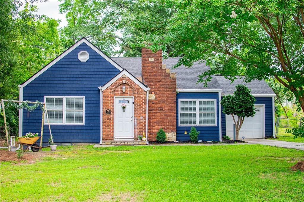 Welcome to this charming and move-in ready 3-bedroom, 2-bath home featuring numerous updates including new kitchen with quartz countertops, large farmhouse sink, stainless steel appliances, newer roof (2023), brand new water heater, and newer HVAC system. Ideally situated within walking distance to downtown and just minutes away from schools. Close to the hospital, shopping, dining and I-20 - making commuting to Atlanta or the airport a breeze! Don't miss the opportunity to own this well-maintained gem in a highly convenient location. Schedule your private showing today! FHA assumable loan with 4.75% interest rate for buyers who qualify. First time homebuyer grants & lender credits available with preferred lender - Sharon Thompson w/American Pacific Mortgage.