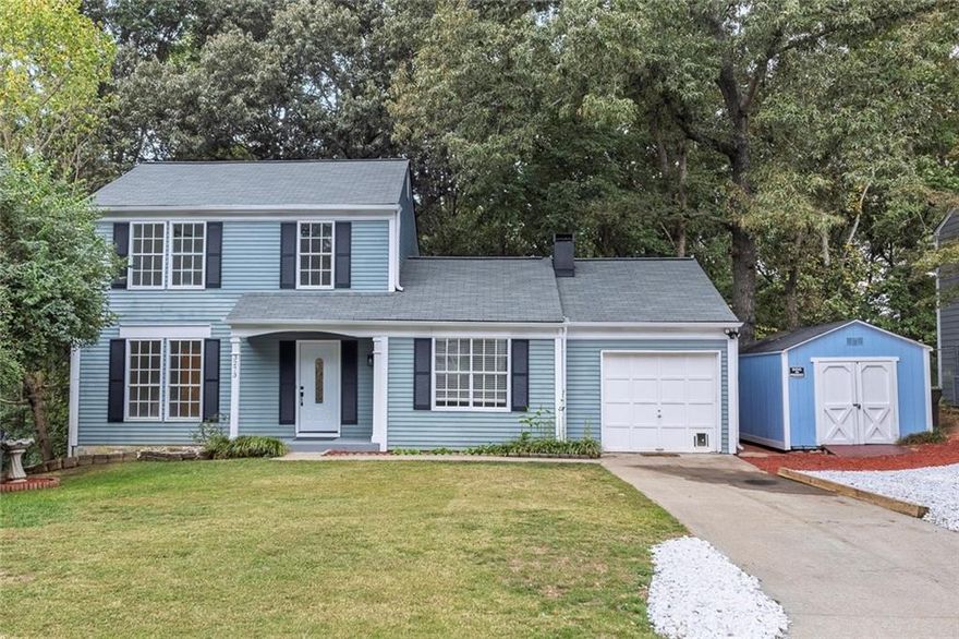 Welcome home to this beautifully updated 3 bed, 2.5 bath home in the heart of Alpharetta. When you walk in, you are immediately greeted with new flooring in the foyer, hallway, stairs, and dining room. Spacious kitchen with new dishwasher, fresh paint throughout, and lots of natural light. Dining room is 
large & great for entertaining. Freshly painted living room with gas fireplace. Restained back deck overlooks private fenced in yard 
with large workshop. Additional separate fenced in portion great for pets to run or to overlook the serene setting & watch the deer from the back deck. 
Three bedrooms upstairs with new paint, & carpet and 2 full bathrooms also freshly painted. Brand new roof, new HVAC, one car garage, large shed, new 
landscaping & a partially finished basement complete this wonderful home. Just minutes from great restaurants, parks and shopping. Zoned for Northwood 
Elementary, Haynes Bridge Middle, and Centennial High, with no HOA. This home has everything and all that's missing is you!