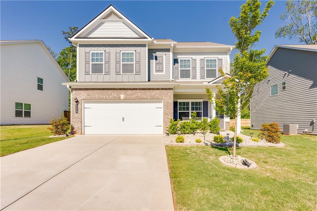 Look no further! The Buffington floor plan by Smith Douglas Homes offers an enticing balance of spaciousness and contemporary design. Boasting 4 bedrooms and 2.5 bathrooms. The open concept layout, complemented by EVP flooring throughout the first level, fosters a seamless transition between areas. The laundry room is conveniently located on the second floor for your convenience. The inclusion of an extended kitchen island, provides ample space for meal preparation and fostering gatherings. The primary suite serves as a luxurious retreat, featuring generous space, abundant natural light, and thoughtful amenities like a separate soaking tub and shower, alongside an oversized closet. This home is just a few years old with 2200 sqft thoughtfully utilized, every corner of the home combines functionality with modern style. Dont forget to enjoy oversized covered patio and the fenced in backyard as we transition into fall!
Home is occupied until 8/20. Please contact agent to schedule showings.