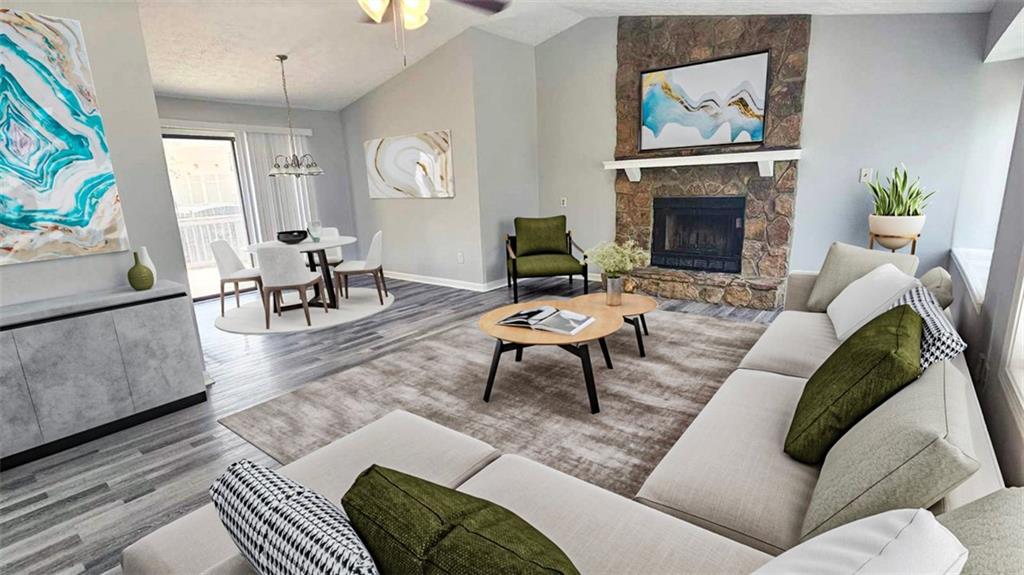 Incredible Opportunity in East Cobb! Step into this beautifully renovated 4-bedroom, 2-bath home nestled on a quiet cul-de-sac just minutes from shopping, dining, and convenient highway access. The home is located within walking distance to Kell High School. With a newer roof (just 1 year old) and five brand new front-facing windows, this home combines style with peace of mind. Inside, enjoy fresh neutral paint, updated lighting, and modern flooring throughout. The spacious, open-concept layout features a warm and inviting great room with a stone fireplace, flowing seamlessly into the dining area—perfect for entertaining. The renovated kitchen boasts sleek stainless steel appliances and ample cabinetry. Retreat to the oversized primary suite with an updated en-suite bath, while three generous secondary bedrooms offer ceiling fans and plenty of space. Both bathrooms have been tastefully remodeled with modern touches. Step outside to a sprawling back deck, ideal for gatherings, overlooking a level fenced backyard - room for a pool, a great space for pets, play, or relaxation. The 2-car garage features freshly painted floors. This move-in ready gem checks all the boxes—schedule your private tour today! Up to $19,000 in Down Payment assistance available to qualified Homebuyers through Preferred Lender! Priced to Sell quickly. Last Sales in neighborhood - $445k, $435k and $417k. Schedule your viewing today.