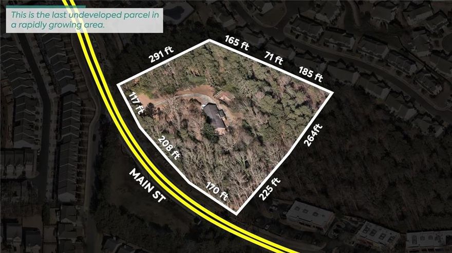 Offered for the first time, this rare undeveloped tract along the highly sought-after Woodstock/Holly Springs corridor. Ideally positioned just minutes from I-575 and Wellstar Towne Lake Medical Center, this property offers outstanding visibility, access, and potential for commercial, mixed-use, or multi-family development. Surrounded by established retail, grocery, and medical services, the location is perfectly suited for new growth.
Woodstock and Holly Springs remain two of Georgia’s fastest-growing cities, with Woodstock’s population exceeding 36,000 and Holly Springs nearing 18,000. Both cities continue to experience rapid residential and economic expansion with strong household incomes and infrastructure investment, driving demand for housing, retail, and professional spaces.
This parcel is one of the few remaining undeveloped properties in the area, offering excellent frontage and accessibility. Utilities are nearby, and the seller is open to offers contingent upon rezoning—creating flexibility for developers seeking to align land use with their vision.
An exceptional opportunity to establish a signature project in one of Cherokee County’s most active and thriving markets.