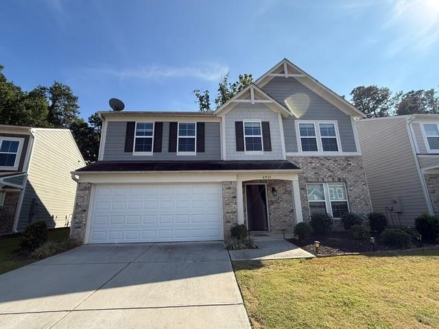 Newer and Beautiful home in wonderful swim/tennis community in Sugar Hill---close to shopping, restaurants, and so much more! Lovely open floor plan throughout the main level with newer appliances. Granite countertops and stained cabinets in the kitchen and a half-bath for guests. Plenty of light streaming in the windows on the main floor to make this home very light and cheerful! Upstairs are 4 nice-sized bedrooms, 2 baths, and Laundry Room--very convenient! The two-car garage with additional space in the driveway for guests to park also adds to the charm of this wonderful family home! Don't miss out this house.