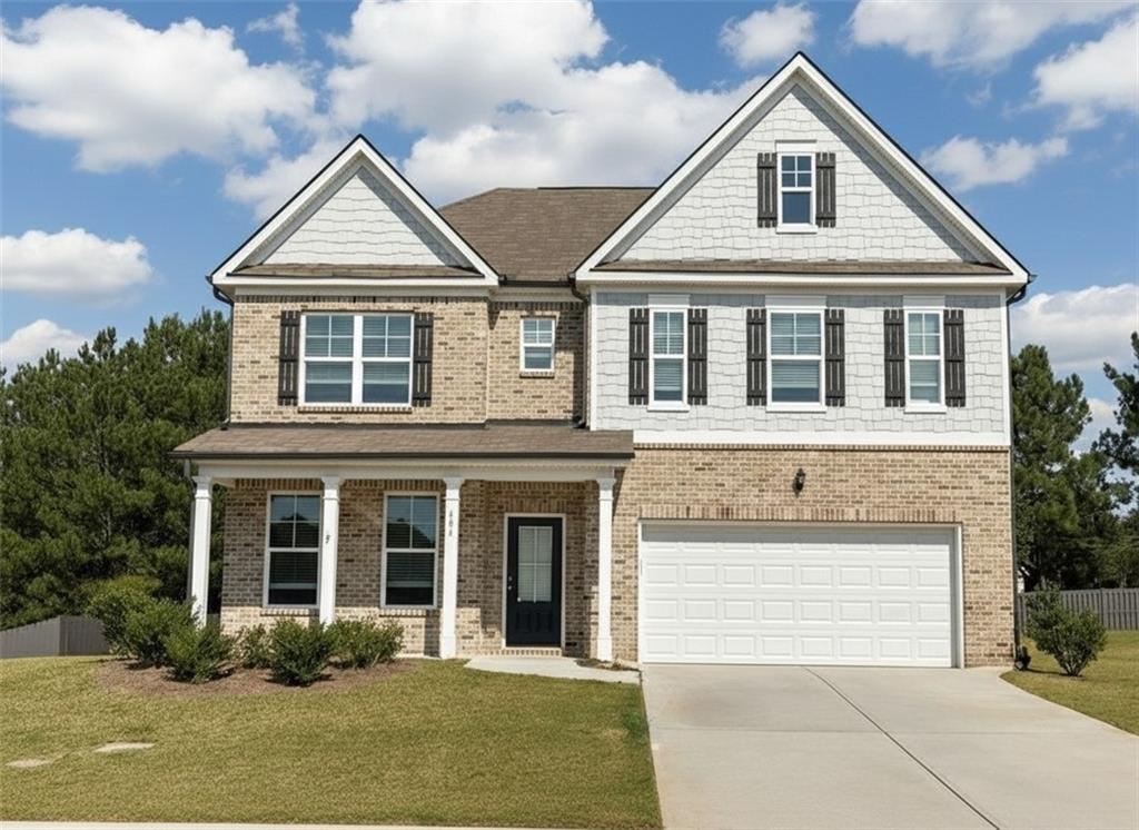 Freshly updated and move-in ready! Built in 2021, this 4 bed, 3.5 bath home offers a spacious layout with brand-new carpet and fresh paint throughout. The open-concept main level includes a flexible front room perfect for dining or a home office, plus a bright kitchen with white cabinets, granite counters, and walk-in pantry overlooking the cozy living area with gas fireplace.
Upstairs offers an oversized primary suite with double vanities, soaking tub, and separate shower, along with a convenient Jack-and-Jill bath connecting two of the secondary bedrooms. Sitting on a level lot with a flat backyard and located in a quiet community with sidewalks, this home is clean, updated, and easy to move right into.