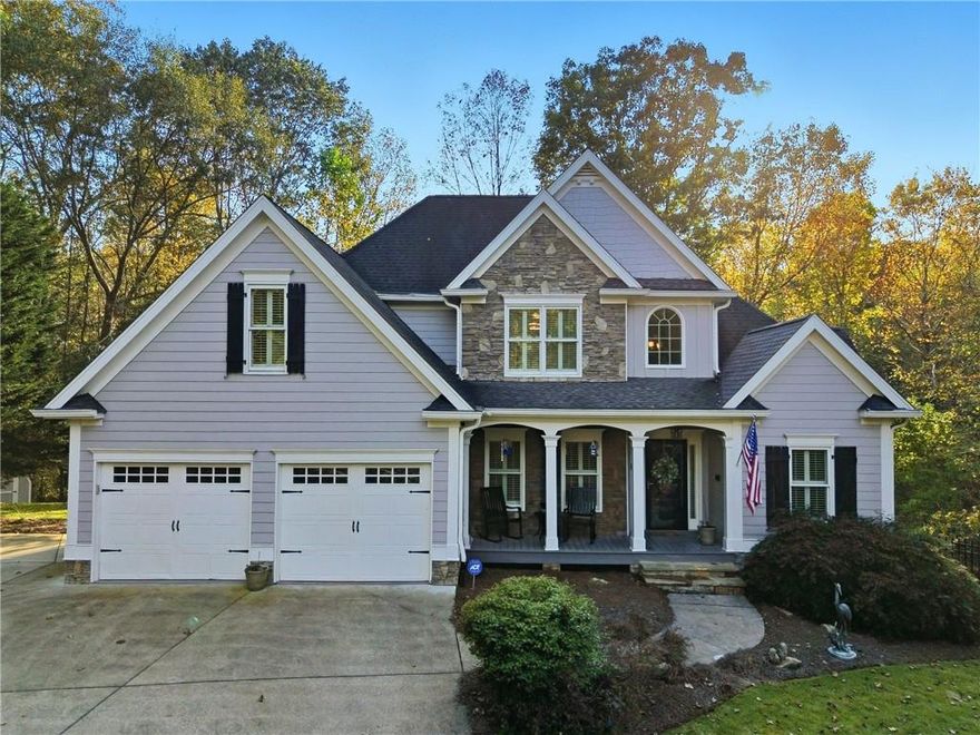 Welcome to your dream home tucked away on a private cul-de-sac in the sought-after Falls of Smithwick Crossing community!
This stunning 5-bedroom, 3.5-bath home on a finished basement offers over 3,700 sq ft of elegant living space on a beautifully landscaped 1.18-acre lot.
Enjoy peace and privacy with wooded views, a breathtaking view of Smithwick Creek from the expansive upper-level deck, and a resort-style in-ground pool with waterfall feature — perfect for entertaining or unwinding. One side of the property borders a protected green space, ensuring no future construction and preserving your serene surroundings.
The main-level owner’s suite opens through French doors to the deck that spans the entire length of the home, ideal for relaxing or hosting gatherings while overlooking the pool and natural landscape. Upstairs, you’ll find two additional bedrooms, a full bath with double vanity, and a spacious bonus room.
Downstairs, the fully finished terrace level is an entertainer’s dream — featuring a new kitchenette, a family/TV room, a full bath with pool access, a private bedroom, flex space, and abundant storage. The walk-out basement opens to a covered and screened porch overlooking the pool and wooded creek, creating seamless indoor-outdoor living.
Recent upgrades include a fully remodeled kitchen and bathrooms with new flooring, plantation shutters, crown molding, tray ceilings, gas fireplace, and zoned HVAC. The two-car garage is wired for an electric car charger. A detailed list of updates will be available.
Conveniently located near Ball Ground, Canton, and Cumming — with easy access to I-575 and top-rated Cherokee County schools: Macedonia Elementary, Creekland Middle, and Creekview High.
Don’t miss your chance to own this private oasis — where luxury, comfort, and nature meet. Schedule your showing today!