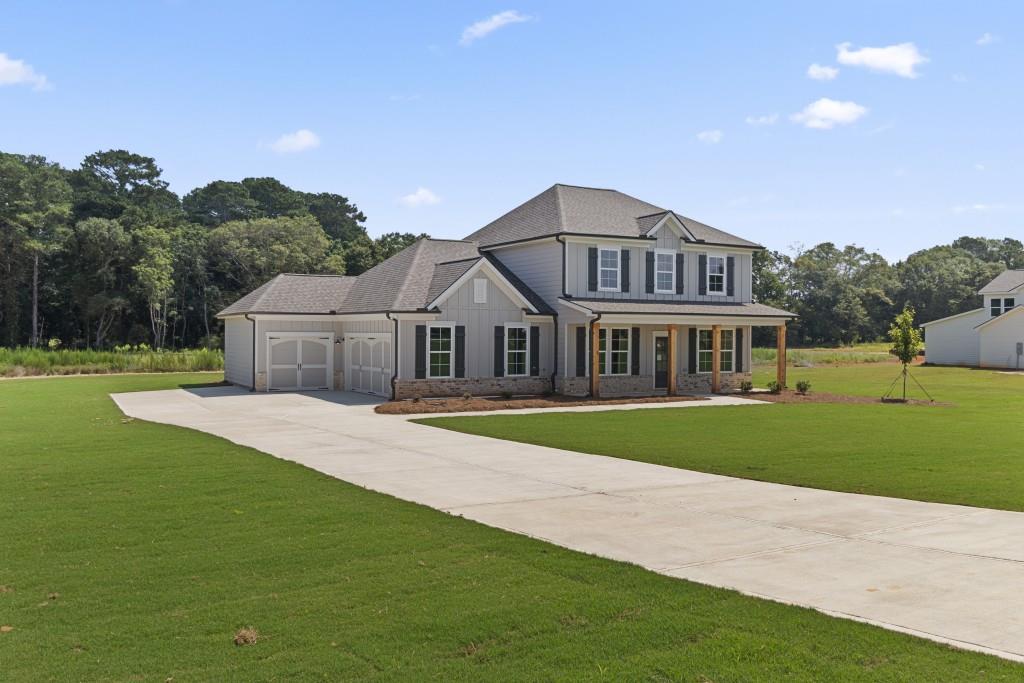 The Lakehurst plan built by My Home Communities. Contact us TODAY to learn about our Rates Starting as Low as 1.99%* PLUS $10,000 towards closing costs with use of Seller's Preferred Lender! This Home is Move-In Ready! Enjoy 2.014 ACRES with a 3 car side entry garage. Quartz Countertops and Upgraded Flooring throughout, Gourmet Kitchen and Designer Primary Bath Suite, Craftsman Trim Work and Crown Molding, Luxury Lighting and Plumbing Accents, your home will have it all. Agents and buyers are welcome to tour our decorated model home. *Virtual tour is an example of the floor plan and not of the actual listing* *Quick Move-In Available!*
