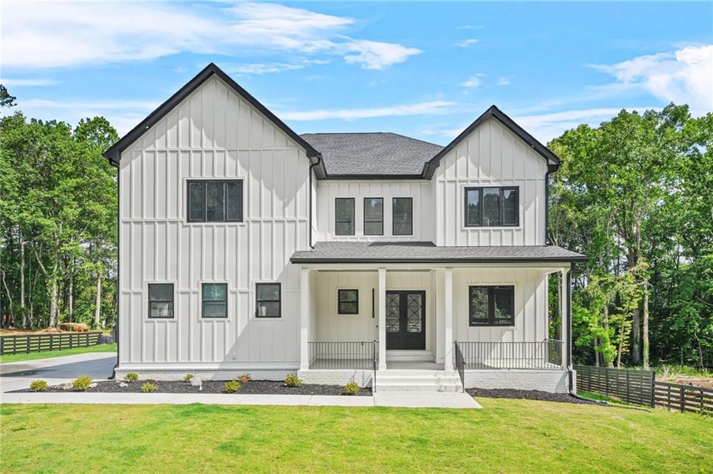 Welcome to 5175 Cascade Road, a modern farmhouse masterpiece designed to blend with luxurious comfort, offering an exceptional living experience on a private lot. Designed for both elegance and functionality, this planned 7 bedrooms, 5 full bathroom and 2 half bathroom home features 12 feet ceiling, expansive aluminum windows and an open concept layout that maximizes natural light. The front entrance will lead to a spacious formal dining, family and kitchen area with an electric fireplace in the living room adds warmth and ambiance complementary the beautiful hardwood floor throughout. The kitchen with massive island, breakfast bar and top of the line appliances, including double oven, gas cooktop and tankless water heater. A walk-in pantry and custom cabinetry with apple of storage. The main level has generously sized master bedroom, with electric fireplace, double vanity, free- stand tub, large shower and walk in closet. Upstairs, has junior master bedroom, three large bedroom, secondary living and family room which provide flexibility and privacy. The fully finished daylight basement with 10' ceiling offers two-bedroom, one full bath, one half bath, additional Lundry room, full kitchen with island and dining room. Outside is meticulously landscaped backyard with fence. This home is proximity to parks, nature walking trails, shopping, dining and top-rated school. Please provide pre-approval or proof of funds prior to requesting your appointment in showing time. Seller requests the agent to be present for all showing.