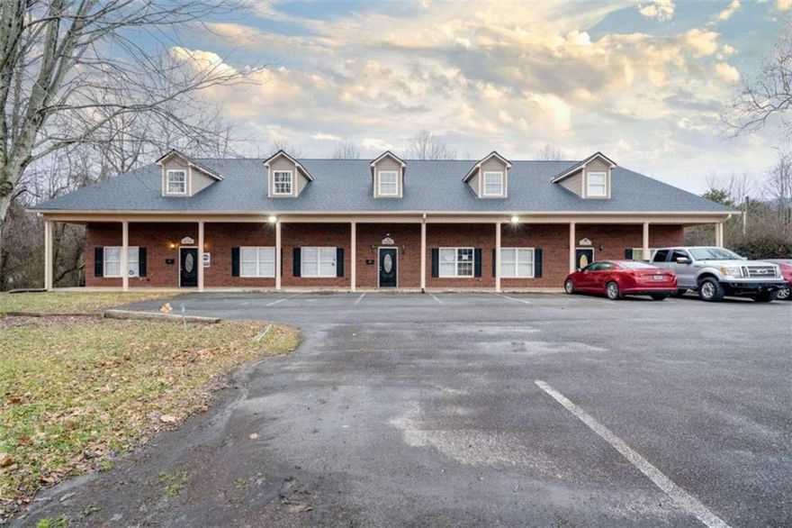 Welcome to this commercial space on the Hall/White County Line! Now available is an unbeatable commercial space in a prime location, offering a 1200+/- sq ft space. Unit 102 is on the 1st floor. This incredible opportunity is just minutes away from downtown Cleveland or Gainesville, perfect for individual offices or possible retail space. Tenants are responsible for verifying their business fits with the proper city/county zoning & business license departments. Several internet options are available at a tenant's expense, plus water is included in all units! Don't miss out on this amazing chance to expand your business—contact us now to get started!