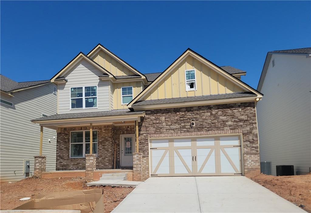 Home-site #96!!! New Construction !!! BASEMENT! BASEMENT! Location! Location! Clark Farms Subdivision off Spout Springs! Heron Cottage. Welcome to your dream home! This elegant two-story abode boasts 4 bedrooms and 2.5 baths, perfectly designed to cater to your every need. As you step through the grand 2-story foyer, you'll immediately notice the timeless charm and spaciousness that this home offers. On the main floor, a separate study provides the ideal space for quiet work or relaxation, while the formal dining room sets the stage for memorable gatherings with loved ones. The heart of the home lies in the eat-in kitchen, complete with a center island, walk-in pantry, and an abundance of natural light pouring in through plenty of windows. Cozy up on chilly evenings by the inviting electric fireplace, creating a warm ambiance for cozy nights in. Venture upstairs to discover the luxurious master suite, featuring a stunning trey ceiling and a private oasis with dual vanities, a separate tub, and a shower. Say goodbye to clutter with the expansive master walk-in closet, offering ample storage for your wardrobe essentials. Convenience meets functionality with the laundry conveniently located upstairs, streamlining your daily routines. With a two-car garage and will be professionally landscaped grounds, this home is as practical as it is picturesque. Experience the epitome of comfort, style, and sophistication in this exquisite residence, where every detail has been thoughtfully curated for your utmost enjoyment. Welcome home to luxury living at its finest! Office hours Monday-Saturday 10:00 - 6:00. Sunday 1:00 - 6:00 Builder Interior Stock Photos