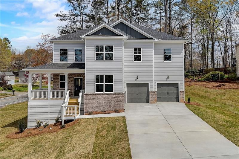 Amazing opportunity to own a spacious new home with a basement in Pope High School district priced for $850,000! This 4-bedroom gem on a corner lot boasts two bonus rooms and a full daylight basement ready to fulfill all your lifestyle needs. From the inviting front porch to the elegant 2-story foyer, every detail of this home exudes warmth and comfort. The open floor plan with high ceilings creates an airy ambiance that is perfect for both entertaining and everyday living. A bonus room on the main floor is perfect as office or living room. The chef's kitchen is a culinary paradise with ample storage and a walk-in pantry, making meal prep a breeze. Entertain guests in style with a separate dining room for special occasions or unwind in the cozy family room with a gas fireplace. Step outside to the deck overlooking the expansive side and backyard, creating an ideal setting for outdoor gatherings. Upstairs, discover 4 bedrooms and another bonus room ideal for relaxation or entertainment. With a master bedroom that defines luxury and convenience with its tray ceiling and adjacent laundry room, you'll find solace in the oversized tiled shower with bench and his/her sinks in the master bathroom. One bedroom flaunts its full bathroom while two others share a full bathroom with double sinks. But wait, there's more! The possibilities are endless with a full daylight basement ready for your personal touch - envision the perfect in-law suite, gym, or home theater. Plus, top-notch Marietta schools make this the ultimate dream home. INCENTIVES FOR USING PREFERRED LENDER