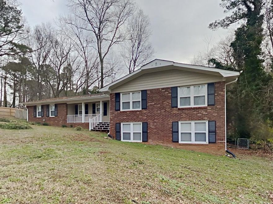 Beautiful ranch home in Holly Springs North! Rocking chair front porch! Spacious living room with access to backyard! Sparate dining room! Kitchen features white cabinets, stone counters, SS and black appliances, and breakfast area! Bonus garage conversion allows for additional family room, playroom, or rec space! Spacious primary bedroom includes private bathroom! Two spacious secondary bedrooms share another full bathroom! Unfinished basement! Rear deck/patio overlooks fenced backyard! A must see! Submit your offer today!