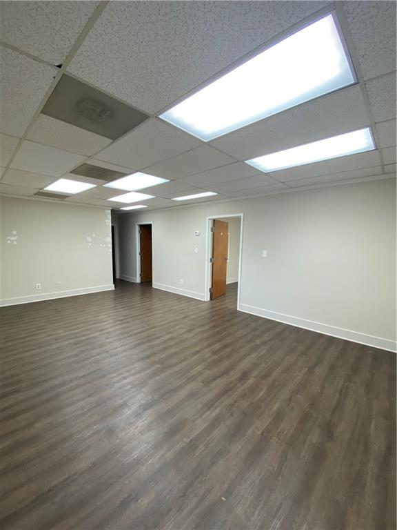 Office space for lease within walking distance of the Downtown Gainesville Square. Office features two large office spaces, reception/waiting area, restroom, and small kitchenette. One year lease required. $100 non-refundable application fee per adult. Tenant must gross at least 3.5 times the monthly rent and provide proof of income.