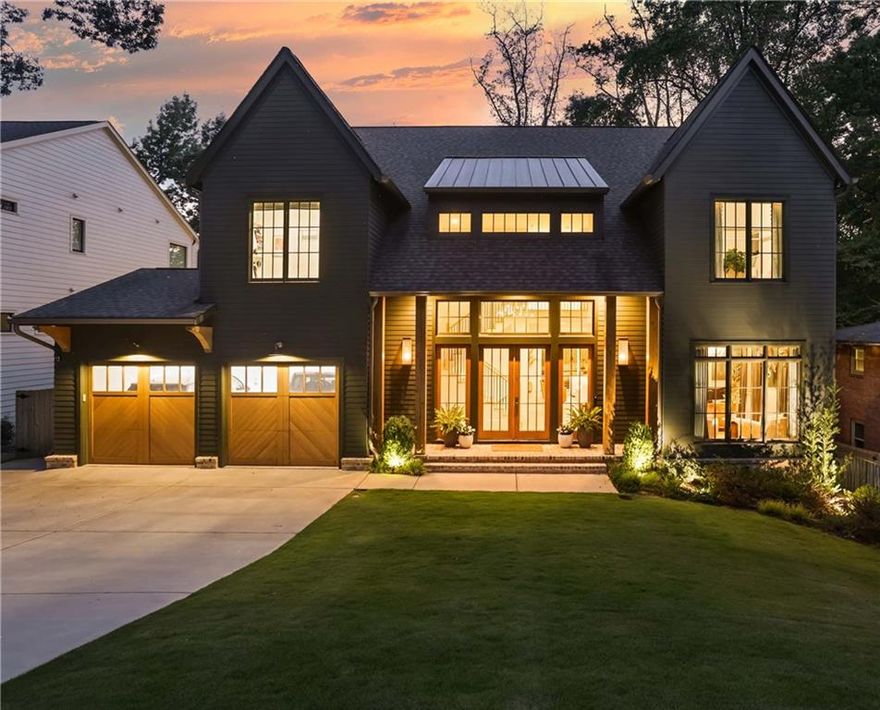 Exquisite architecture meets casual elegance in this gorgeous newer construction by renowned Head Homes! Originally designed as the builder’s personal residence, inspired craftsmanship and effortless livability blend together flawlessly to make this home so special. One of the most striking newer construction listings to grace the market in sought-after Sexton Woods, this home showcases refined design, soaring spaces, incredible fixtures and exceptional natural light throughout. Absolutely no detail was spared! Ideal for entertaining and everyday living alike, this 5 bed/4.5 bath home radiates a bright, open flow enhanced by bespoke finishes and architectural distinction. The grand two-story foyer sets an impressive tone, leading into a beautifully composed main level anchored by a stunning chef’s kitchen with custom panelled cabinetry, stone countertops, and an oversized island. The open dining area with additional custom cabinetry and bar connects seamlessly between the kitchen and living room, creating a natural flow that invites both connection and comfort. The living room, complete with beautiful wood beams, a designer limestone fireplace, and expansive windows, serves as a warm, inviting focal point for gatherings. A private office/flex space with warm, wood details complements a stylish, moody powder room on the main level. The well-appointed mudroom off the kitchen as you enter from the garage offers both beauty and practicality for everyday living. Upstairs, the serene Owner’s Suite is a true retreat with vaulted ceilings and a spa-like bath featuring an expansive double shower, gorgeous reeded wood vanities and custom closets. Two secondary bedrooms on the upper level share a Jack-and-Jill bath, while another enjoys its own en-suite, providing the perfect balance of privacy and connection. Step outside to the extraordinary covered outdoor living area featuring a vaulted ceiling with wood accents, fireplace, built-in bar and BBQ station, and ceiling mounted heaters—an entertainer’s dream designed for year-round enjoyment. The flat, fenced backyard offers the perfect setting for recreation or relaxation, while the golf cart garage accessed via a pea gravel path, adds convenience and charm. The finished terrace level delivers ideal comfort and versatility, expanding the home’s functionality with an expansive living space, full guest suite, separate office, wet-bar and gym! Easy access to local shopping, dining, highways, Chamblee Rail Trail and neighboring Blackburn & Keswick parks! With its unparalleled craftsmanship, curated finishes, and timeless appeal, this stunning residence, right in the heart of Sexton Woods, will surpass all of your expectations. Welcome home to 3654 London Road!