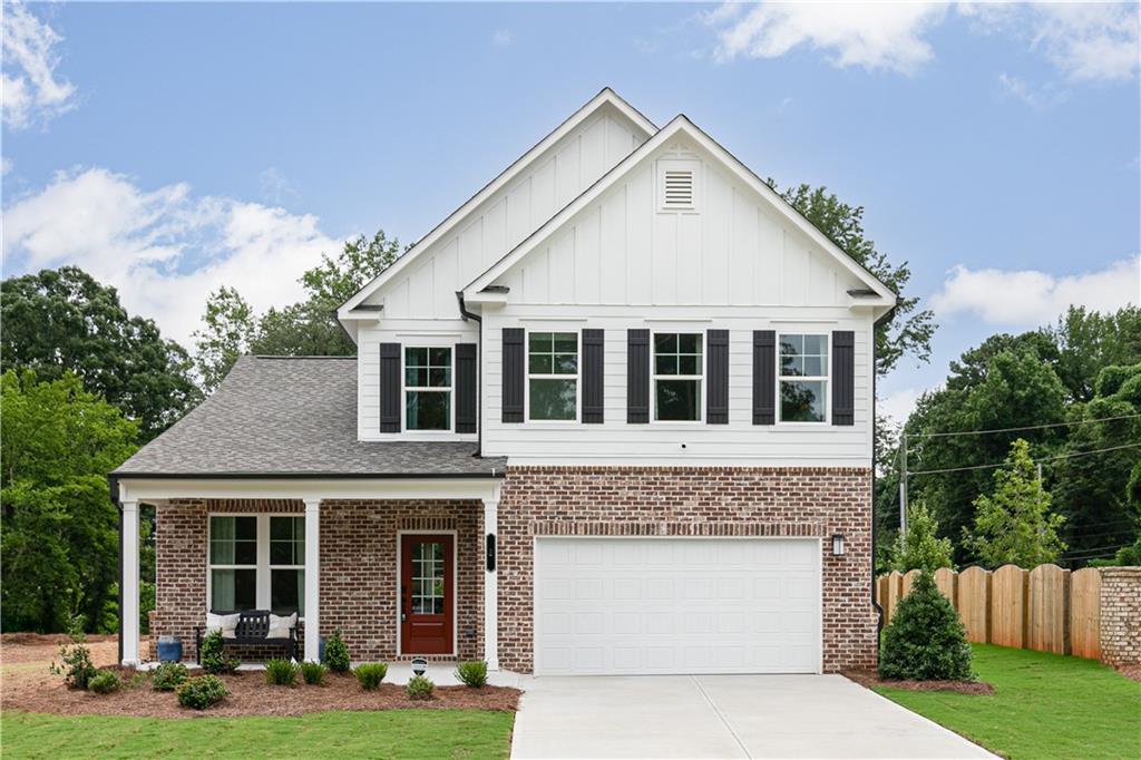 Welcome to Kinglsey at Lake Allatoona, the new Stanley Martin Community in Acworth, GA! LOT 48. Ask about the AMAZING builder Incentives available - Up to 3% or interest rate buy-downs
In the Hollins floorplan, you can mix and mingle with friends and family in your open-concept first floor, which includes a kitchen overlooking the family room and dining area. A bedroom at the front of the home can be used for guests to have their own private space. The covered front porch or rear patio provide the perfect spot to relax and enjoy your new home.
Upstairs, the Primary suite boasts ample space, including a large walk-in closet off the on-suite bathroom with double vanities, walk-in shower and separate soaking tub. Additional bedrooms provide the perfect place for family or friends to rest their heads at night. Plus, take the chore out of doing the laundry with a conveniently located laundry room on the upper level!
**Photos shown are of a similar home**