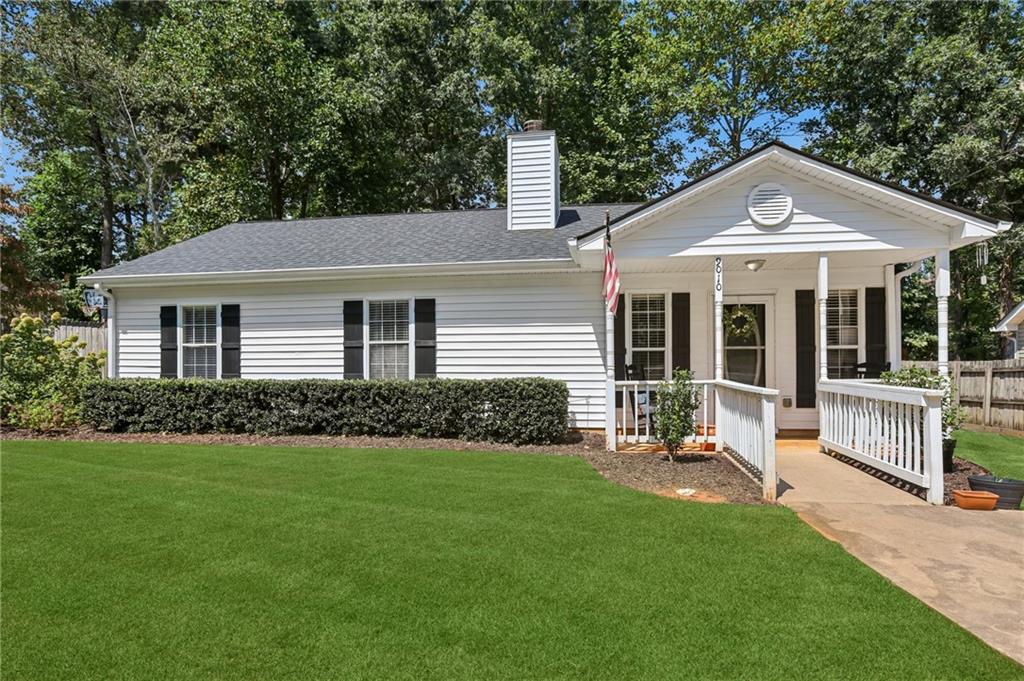 Welcome home to this adorable 3-bedroom, 2-bath gem in Forsyth County. The open kitchen includes a breakfast area and pantry. The family room features a cozy wood-burning fireplace and sits next to the kitchen. Bring your chickens or purchase the ones you've always wanted, they will have a home already set up. Plenty of room for planting your favorite garden. Enjoy peace of mind with upgrades: roof (2019), HVAC (2018), water heater (2020), siding and soffits (2023), and septic drain fields (2023). The storage shed provides extra space or can serve as a workshop for hobbies. Forsyth County offers lower property taxes and excellent schools. Come see this one-level beauty! Rentals allowed. You will love living near Lake Lanier, where you can explore scenic parks like Bethel Park and Two Mile Creek Park, offering a convenient boat ramp and inviting picnic areas.