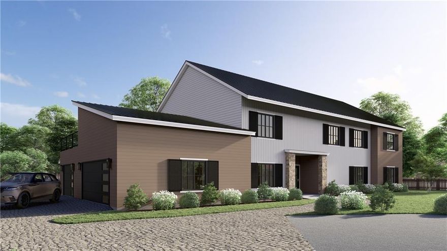 The Modern Farmstead East Cobb reimagines what is possible in Atlanta’s luxury home market. The latest custom Earthcraft-certified home built by Kashi Custom Homes, beauty goes beyond skin deep to deliver an unmatched premium, modern living experience in sought after Walton HS district.  It starts with the side entry 3 car garage with space for your full collection, and dedicated charging for 3 EVs. Upon entering, the quietness of this home is apparent, thanks to triple pane Pella windows and well-insulated walls that deliver more than just greater comfort and energy efficiency. The main level open floorpan leads you to the family room, with its custom cloud ceiling, fireplace, and wall of windows. Open to the family room is the oversized professional kitchen with exquisite features including a double island, custom cabinetry, GE Cafe appliances, chef worthy induction cooktop, double ovens, and even a scullery for additional kitchen space.  This top tier kitchen is the life of the home, whether for a week night dinner or hosting a large gathering.  The scullery provides the ultimate prep space for events, even a large pass through window onto the covered porch for enjoying the private backyard. Speaking of outdoor living, head up the rear steps to the roof top deck for even more outdoor entertaining.  When the indoors call, head just inside the massive sliding doors to the second story loft, complete with beautifully designed wet bar area. 4 large bedrooms and 3 full bathrooms round out the 2nd floor.  Head back down to the main floor on the open riser stair case, a stunning feature with its white oak treads and artful chandelier.  A hidden feature is the elevator pit, ready to host a future elevator when needed. Round out the main floor with your primary suite on the main, this quiet refuge will be your spot to rest and relax, from the oversized bedroom, spa-like bath, and spacious closet. A second bedroom on the main plays double duty as a guest suite or home office. This Earthcraft home is loaded with state of the art high-performance, resilient, and renewable energy features designed to deliver an unmatched premium living experience, comfort, healthy air, and low operating cost. Achieve stunning performance and efficiency thanks to induction cooking, Rinnai heat pump water heaters, LG heat pump wash towers in both laundry rooms, a well-designed zoned Trane heat pump with built in dehumidifier and ventilation for fresh comfortable air. Save even more thanks to your very own electricity production via the solar panels on the roof. Resiliency is enhanced by the aesthetic black metal roof for durability, long life, and storm resistance. Being a premium all-electric home with solar, the future homeowner can opt to add battery back up and additional solar for further resilience and energy independence.  This is the home for the discerning buyer who is looking for more than the status quo in Atlanta luxury. Unleash what’s possible.
Planned completion for August 2025.