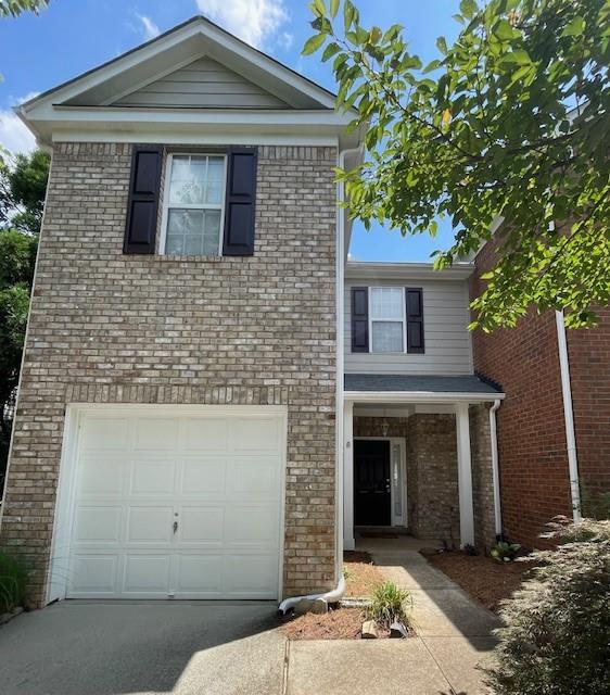 Cozy, end unit, 3BR, 2.5BA, affordable town home convenient to Hwy 85, Lawrenceville, schools, shops, local parks and entertainment. Your family will love this unit's spacious great room with a beautiful view to a magnificent green space in back, which offers lots of privacy. A streamlined kitchen overlooking the great room, and half BA completes the main level. Upstairs, the master and two additional bedrooms surround a versatile loft area, which could serve as a media room, play room, office or additional living space. Your private driveway leads to a one car garage with easy access to the kitchen.