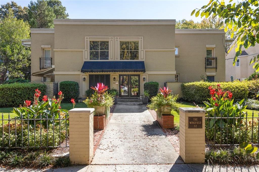 What a jewel on picturesque, tree-lined street walking distance to restaurants, Atlanta Beltline, Ardmore Park and much more! This condominium in The Wingfield, a boutique community of only 15 homes, is a special find! Rarely available, this two bedroom, two bathroom property oozes charm and welcomes you home. Corner unit boasts windows on two sides with South + Southwest exposure creating cheerful, sun-filled spaces. Step inside into a classic black and white marble Entrance Foyer with elevator and mail station. Unit 204 enjoys a virtually stepless stroll without the need to use the elevator at all if you wish. Designer decorated and shows like a dream! Custom Kitchen is filled with natural light and features headboard ceiling, cabinetry to the ceiling, subway tile to the ceiling, quartz countertops, KitchenAid appliances and pine floors. The large Dining Room makes entertaining a joy featuring a honed granite-topped built-in bar. Oversized Living Room with wall of windows accommodates tons of seating options and has a Juliet Balcony for a bit of fresh air on a beautiful fall day.Two bedrooms, each with abundant storage and adjacent, adorably renovated baths plus a large Laundry Room round out this efficient floorplan. Great schools, covered parking, private storage unit, elevator access and so much more in this quiet building on neighborhood street! A special residence indeed!